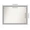 Brushed Nickel Non-Beveled Custom Framed Bathroom Vanity Wall Mirror